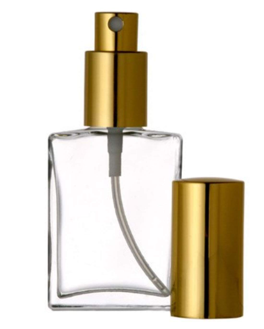 1PC 1.7Oz 50ML Empty ​ Clear Glass Perfume Spray Bottle Jar with